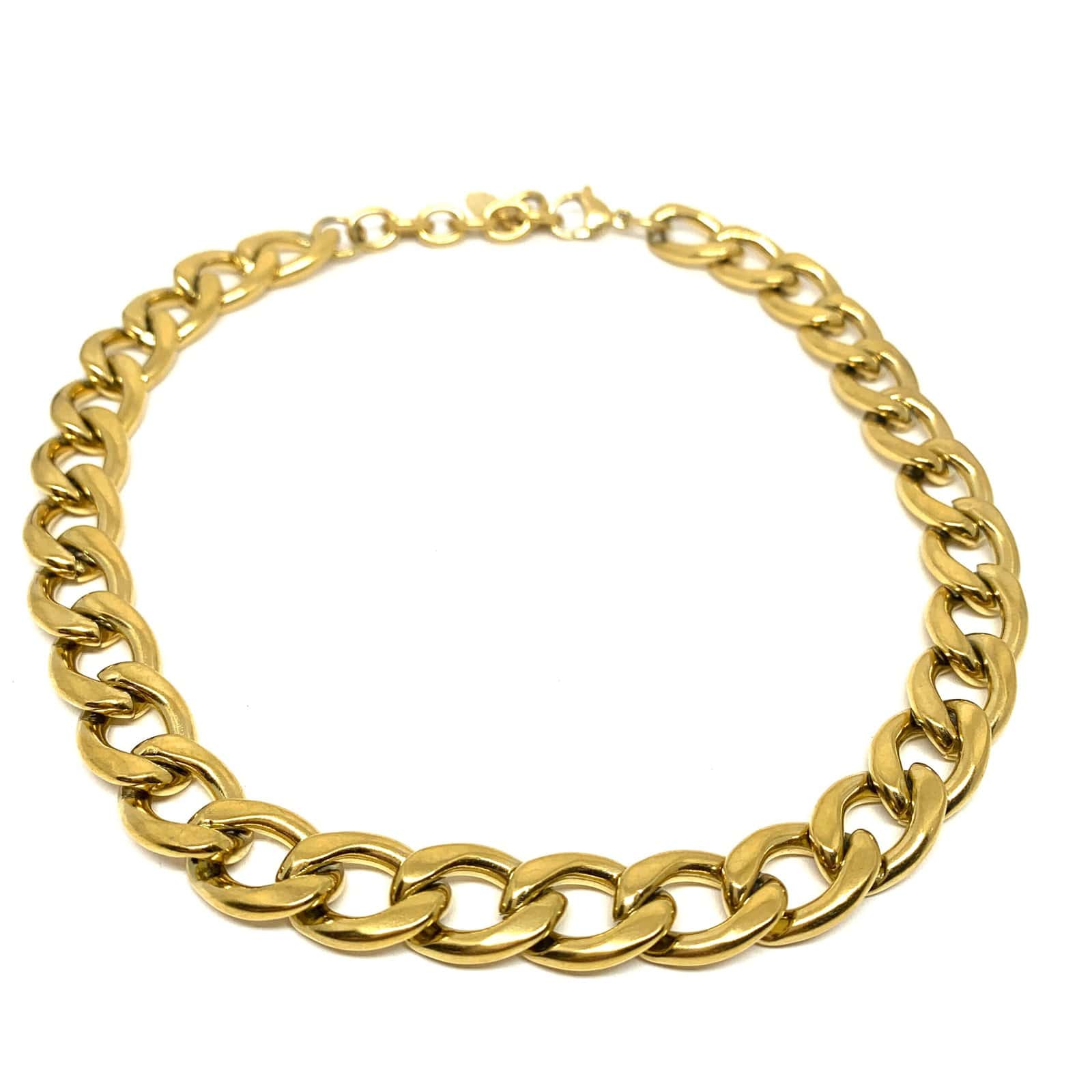 Hypnochic Mira Éma collier maillon doré 40 cm acier