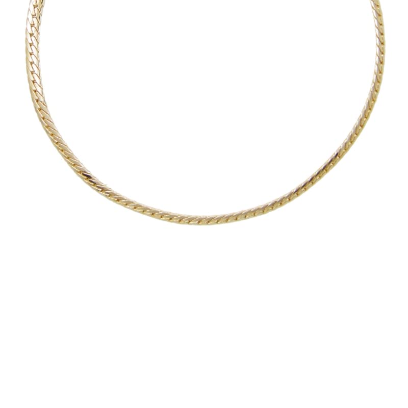 L'Atelier d'Azur Collier Femme or jaune maille anglaise