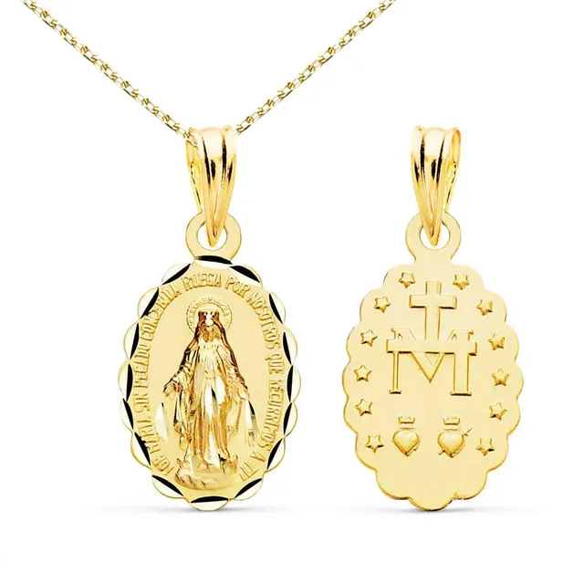 L'Atelier d'Azur Collier Vierge Miraculeuse Or Jaune 18Ct