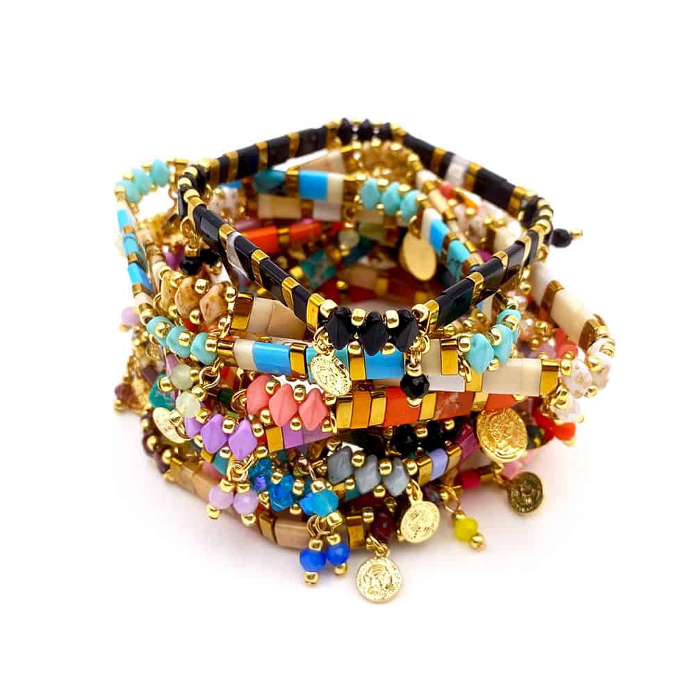 Hypnochic Bracelets Tila Stone Perles fantaisie