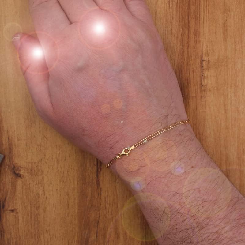L'Atelier d'Azur Bracelet Maille Cheval Or Jaune Homme Véritable