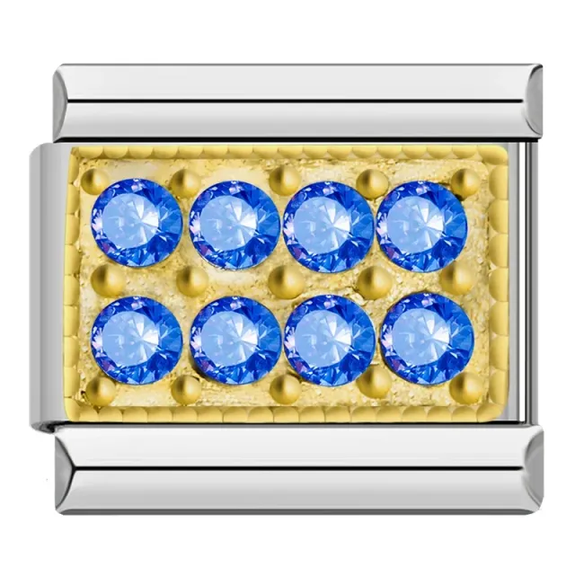 Les Ailes de Gloria Nos Wings Blue Plate charm aile bleue