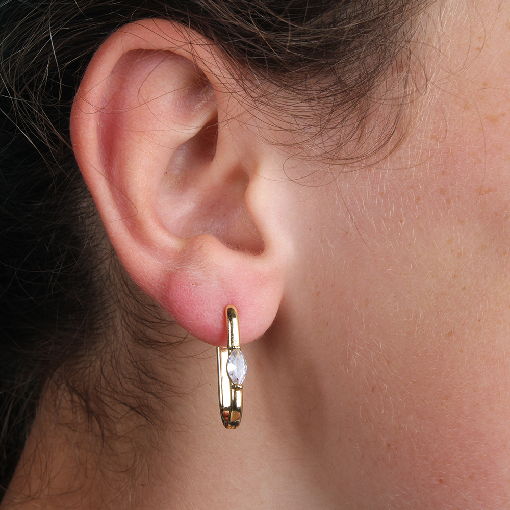 Hypnochic Crystal boucles créoles fantaisie cristal femme