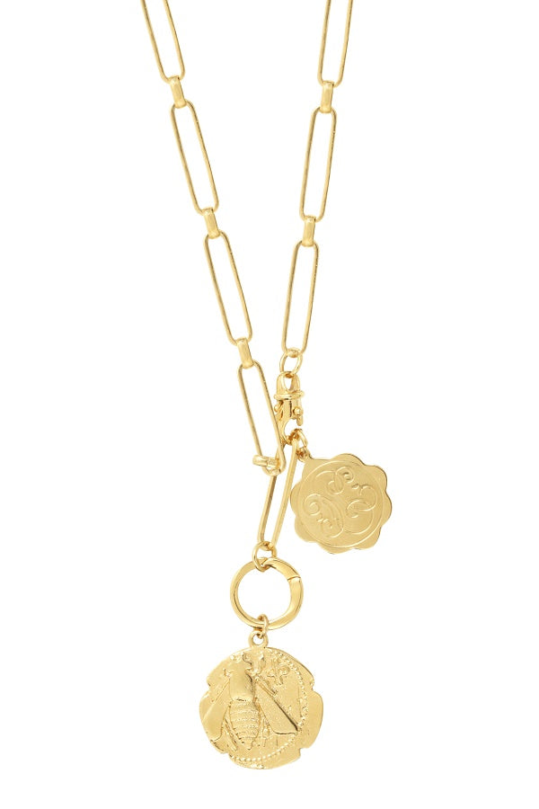 Leticia Ponti Honey Bee Maillon XL collier chaîne large 45 cm