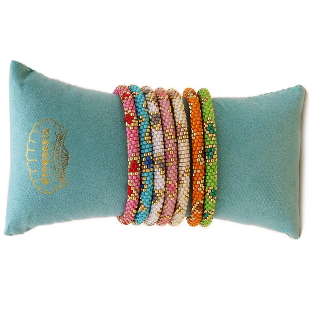 HYPNOCHIC Népalais Donuts Flower bracelet perles