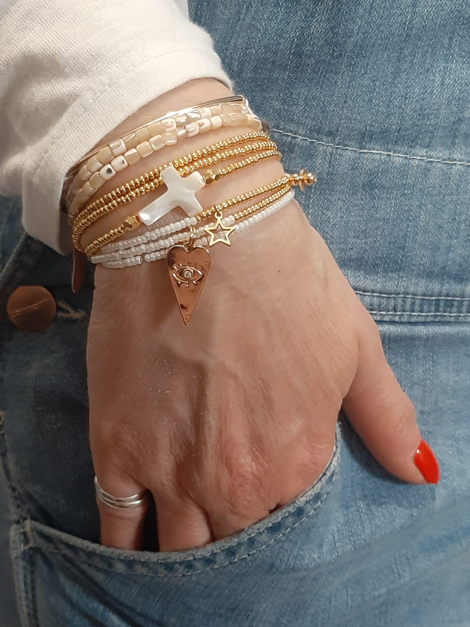 Les Ailes de Gloria Bracelets Multirangs Gloria bracelet fantaisie