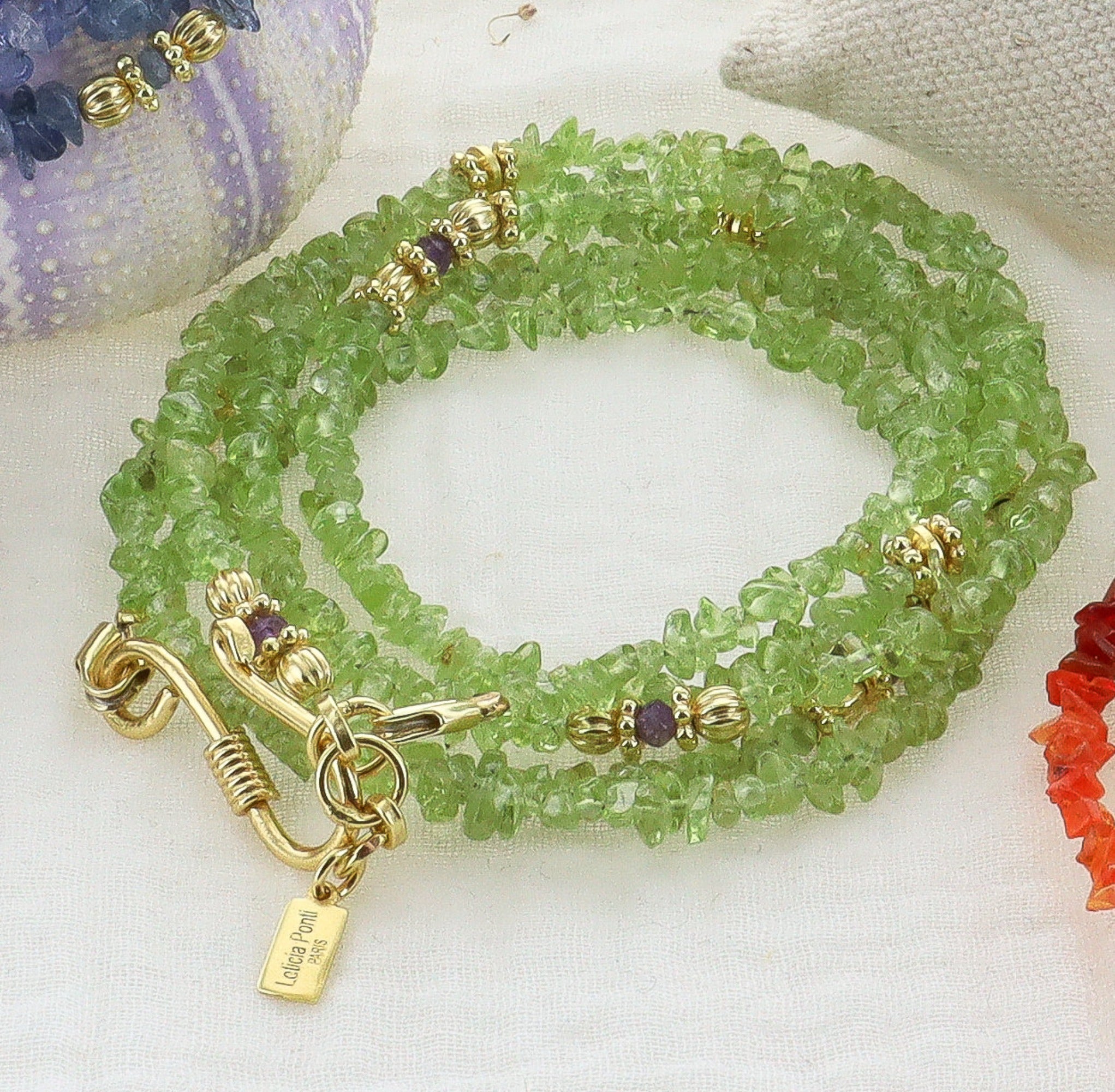 Leticia Ponti Lara 4 tours bracelet fire opale