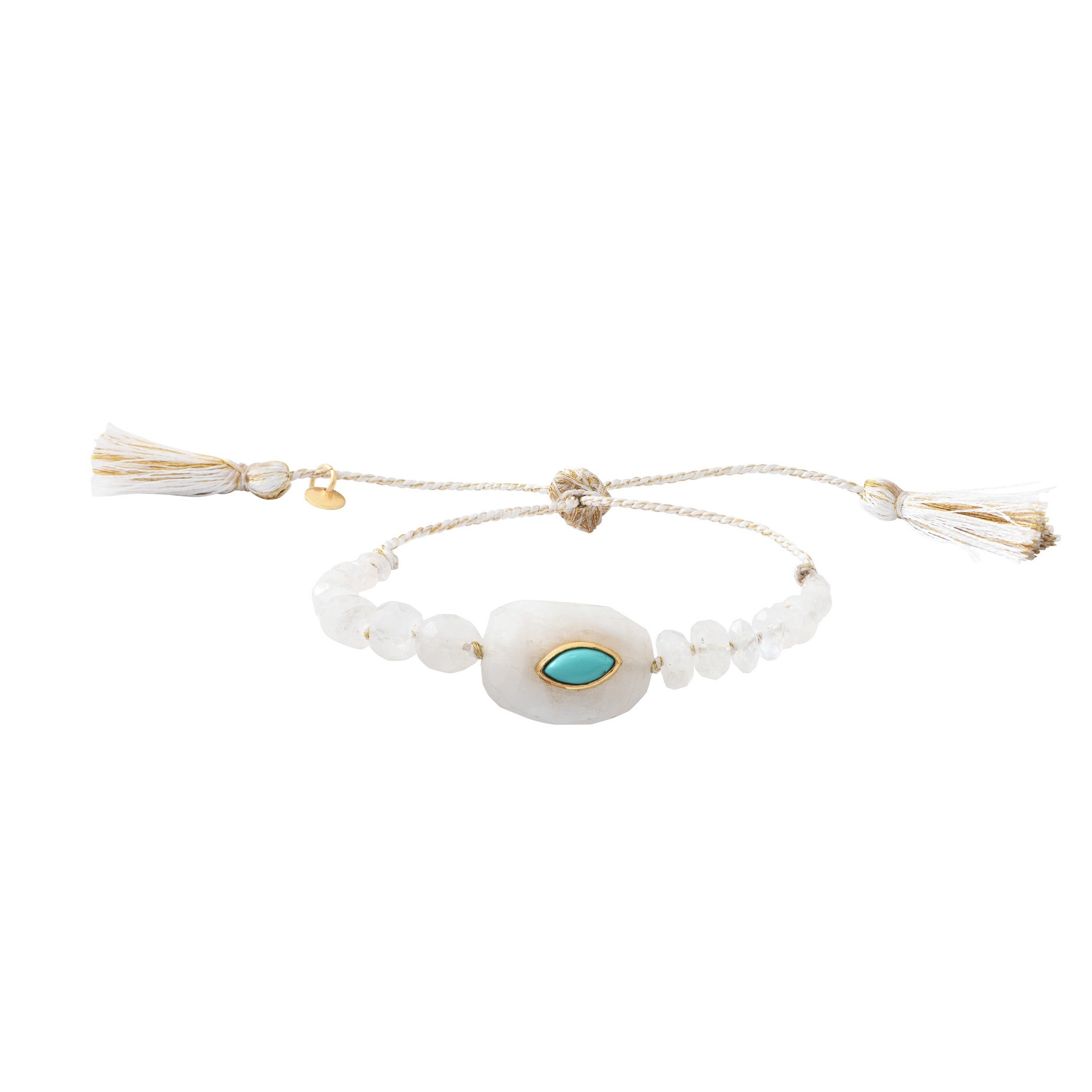 Leticia Ponti Porte Bonheur bracelet quartz lemon cordon