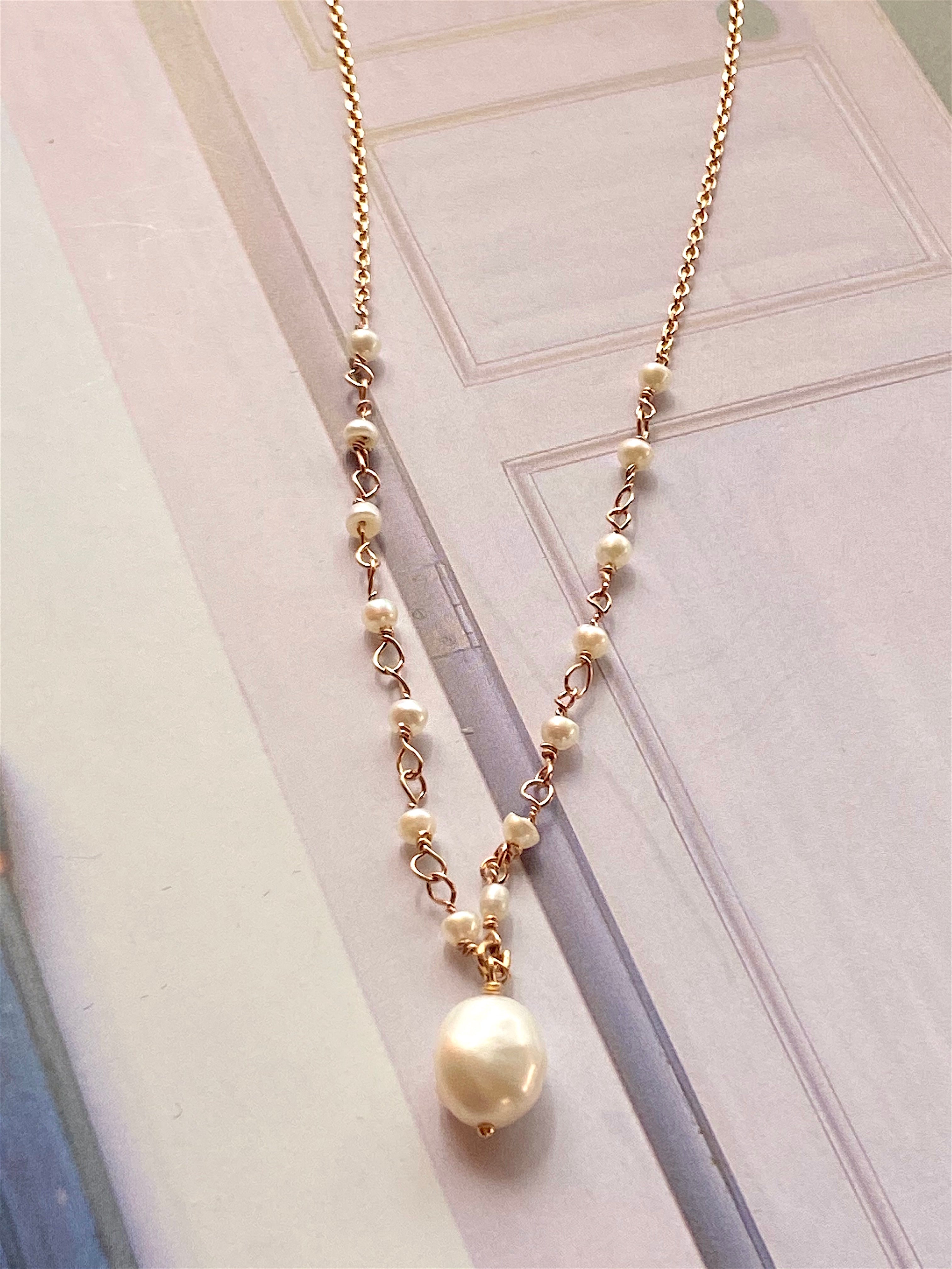 Ô PLUM Collier River Kiara perles eau douce 42 cm