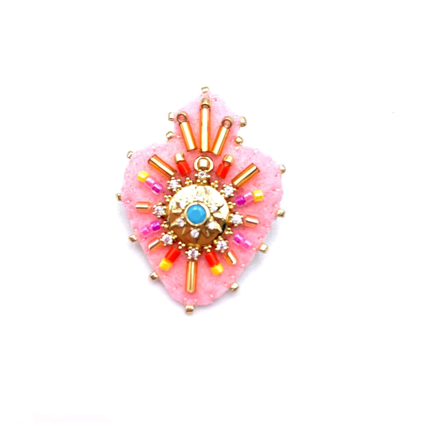HYPNOCHIC Accessoires Julia broche perles feutrine