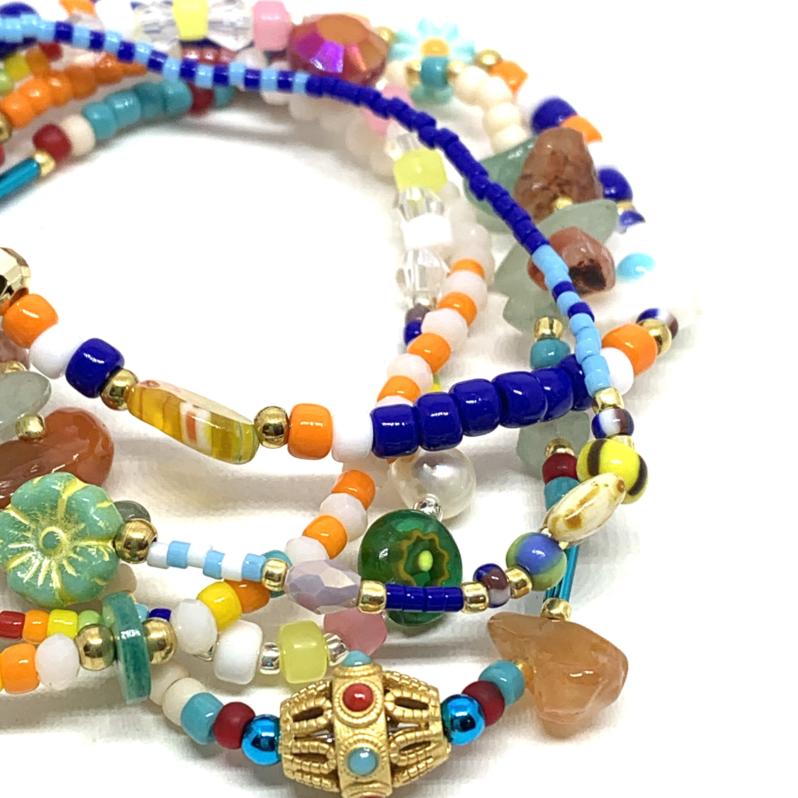 Hypnochic Bracelet Playa multi-rangs multicolore élastique