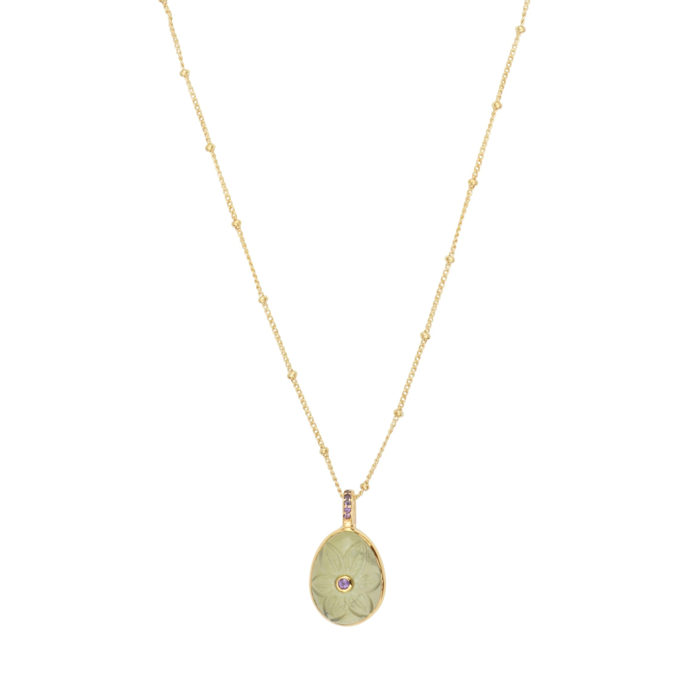 Leticia Ponti Florencia collier quartz lemon 40 cm