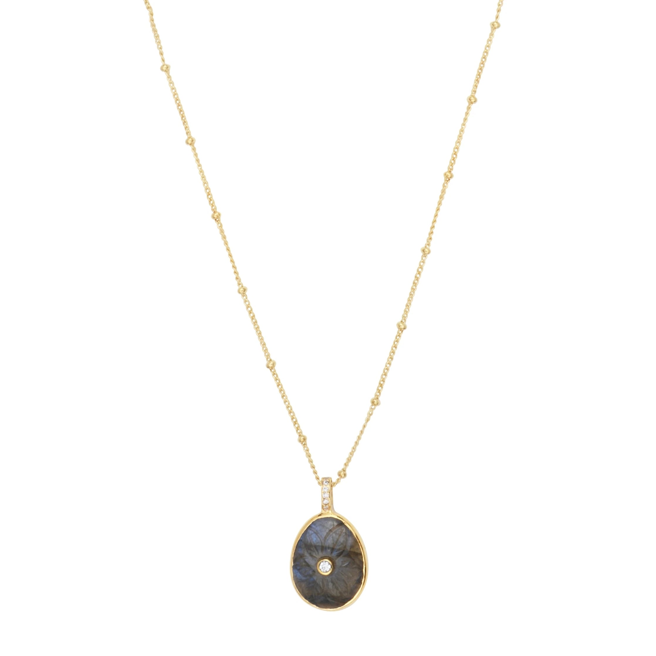 Leticia Ponti Florencia collier quartz lemon 40 cm