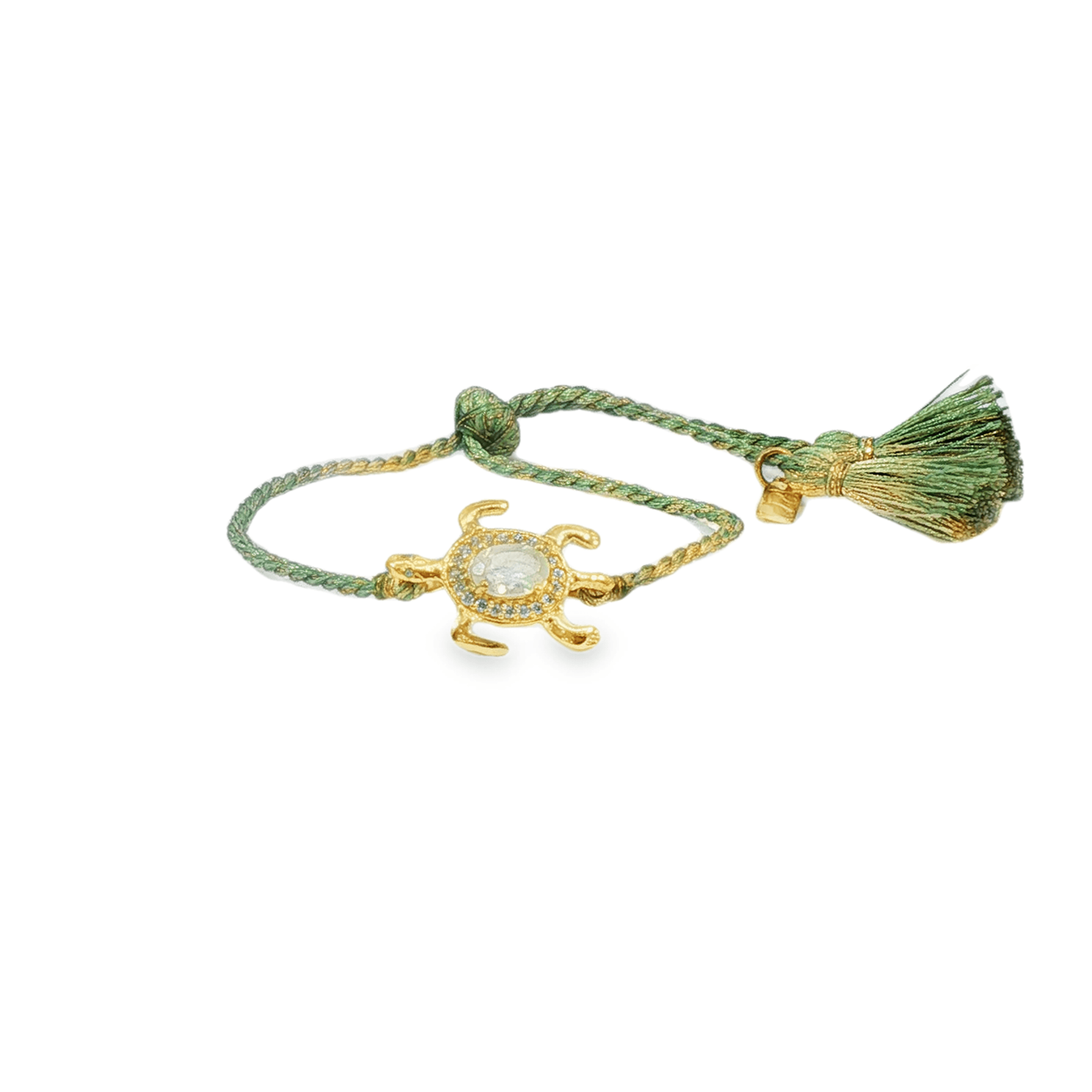 Leticia Ponti Tortue Tiny bracelet quartz rose plaqué or