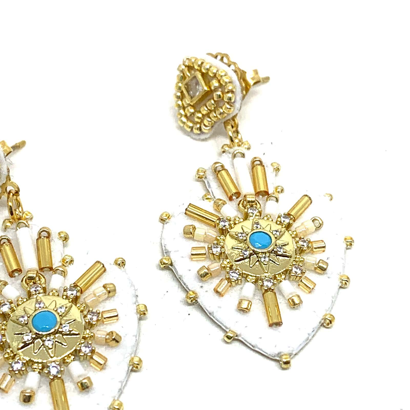 Hypnochic Julia boucles d'oreilles croix feutrine petit modèle