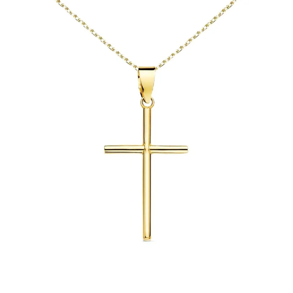L'Atelier d'Azur Collier Médaille Croix Or 18 Carats 2,3 cm