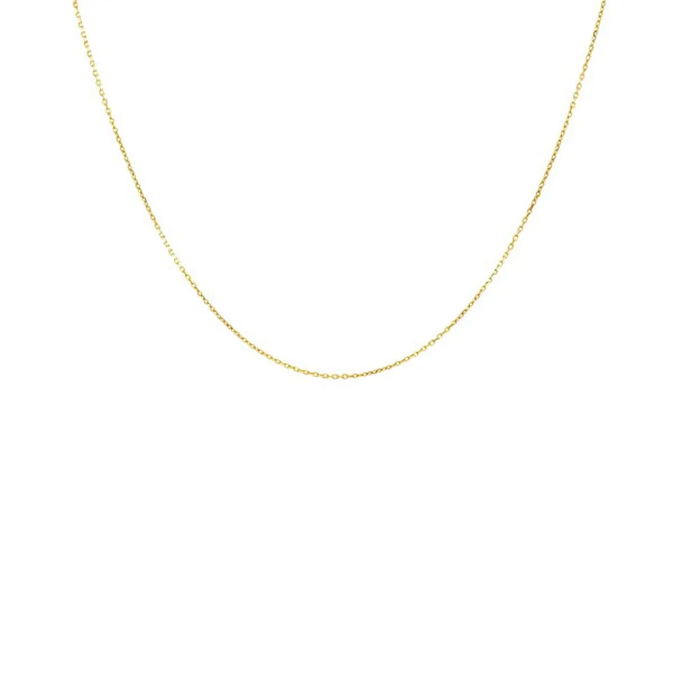 L'Atelier d'Azur Forçat Diamantée Or Jaune Collier Chaîne Mixte