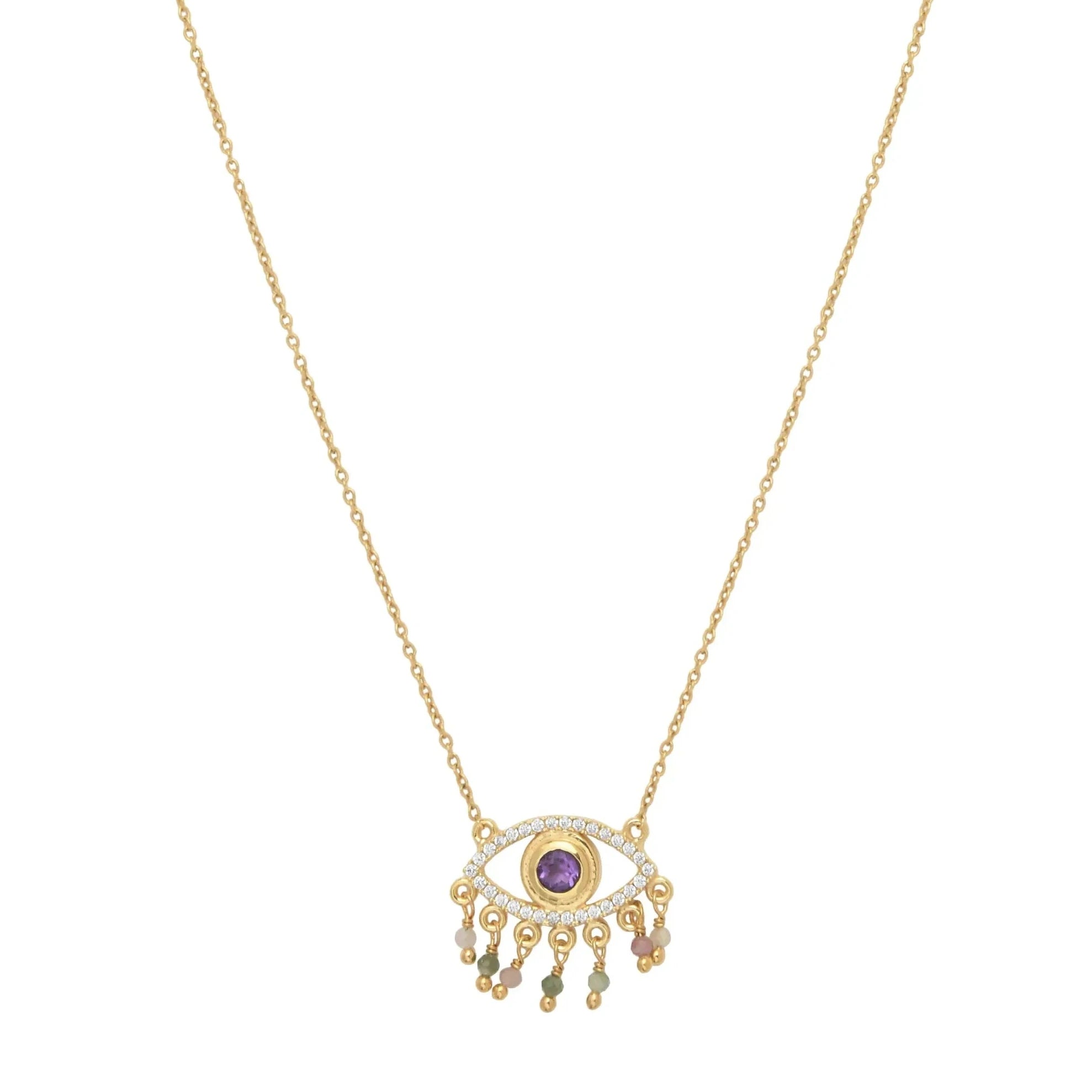 Leticia Ponti Protect Eyes collier améthyste