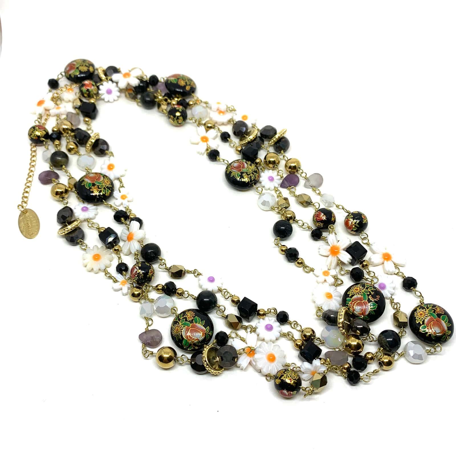 Hypnochic Sautoirs Fiori collier long multicolore 200 cm