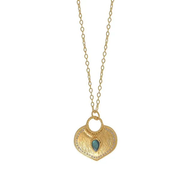 Leticia Ponti True Love Sautoir plaqué or labradorite 70 cm