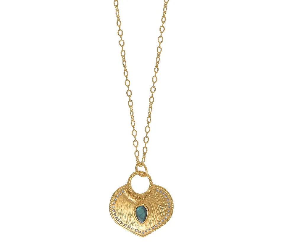 Leticia Ponti True Love Sautoir plaqué or labradorite 70 cm