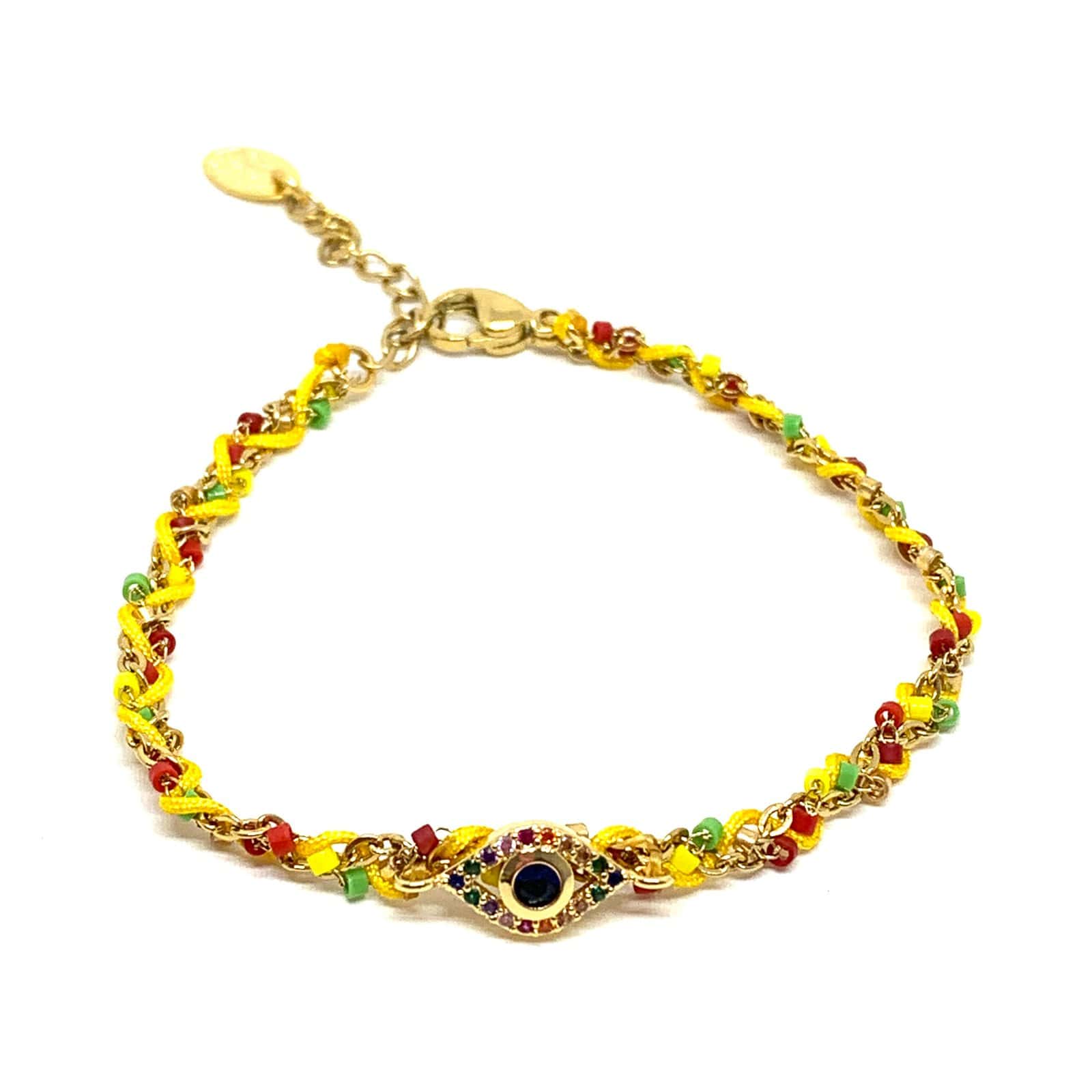 Hypnochic Zephyr bracelet chaîne symbole plaqué or