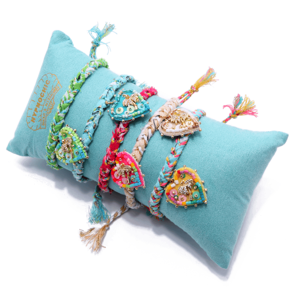Hypnochic Bandanas Palmier S bracelet tressé cœur