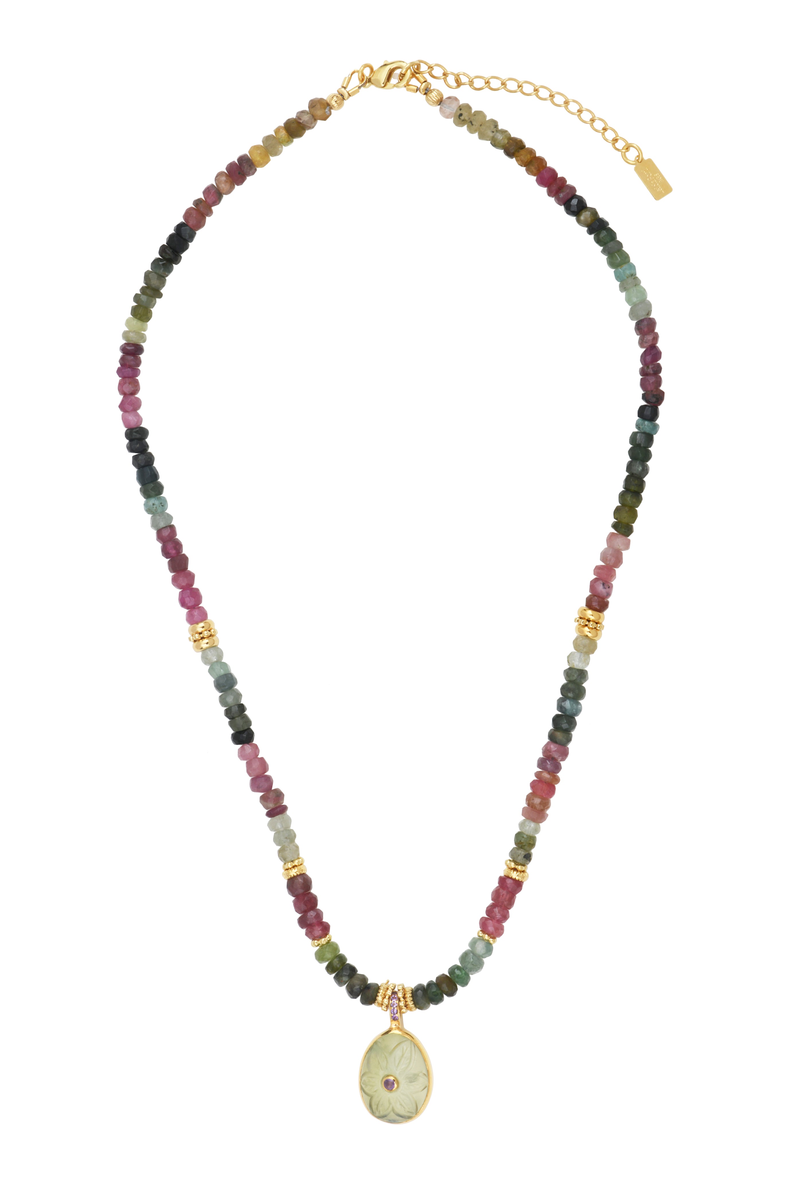 Leticia Ponti Florencia collier quartz lemon plaqué or