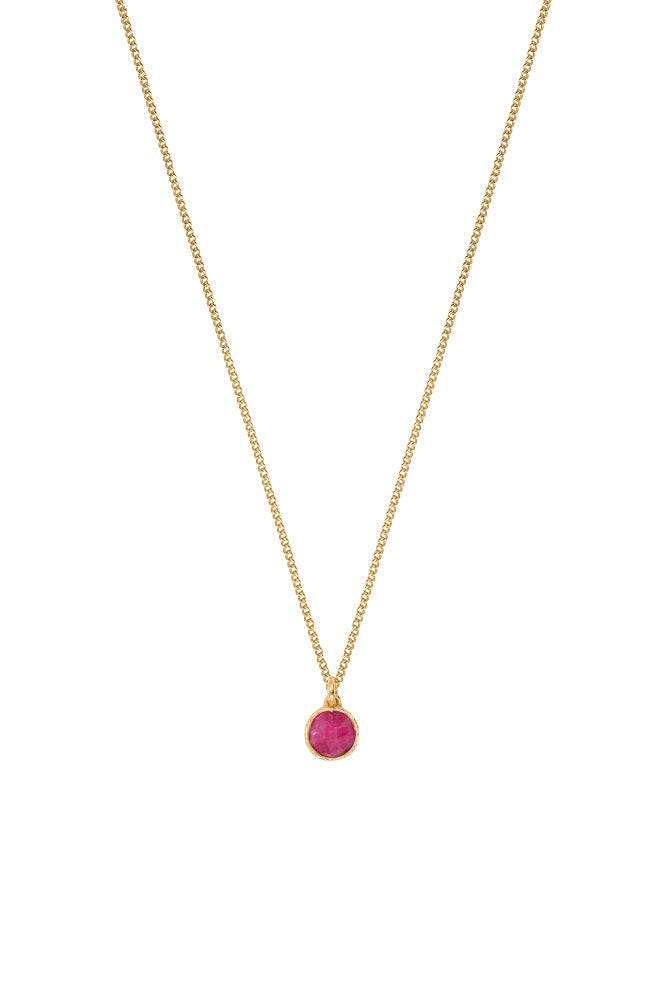 Leticia Ponti Adèle collier pendentif pierre de lune 40 cm