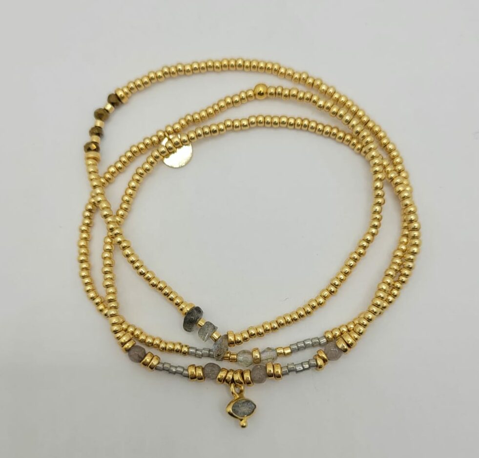 Les Ailes de Gloria Sand Gold Vertus bracelet doré