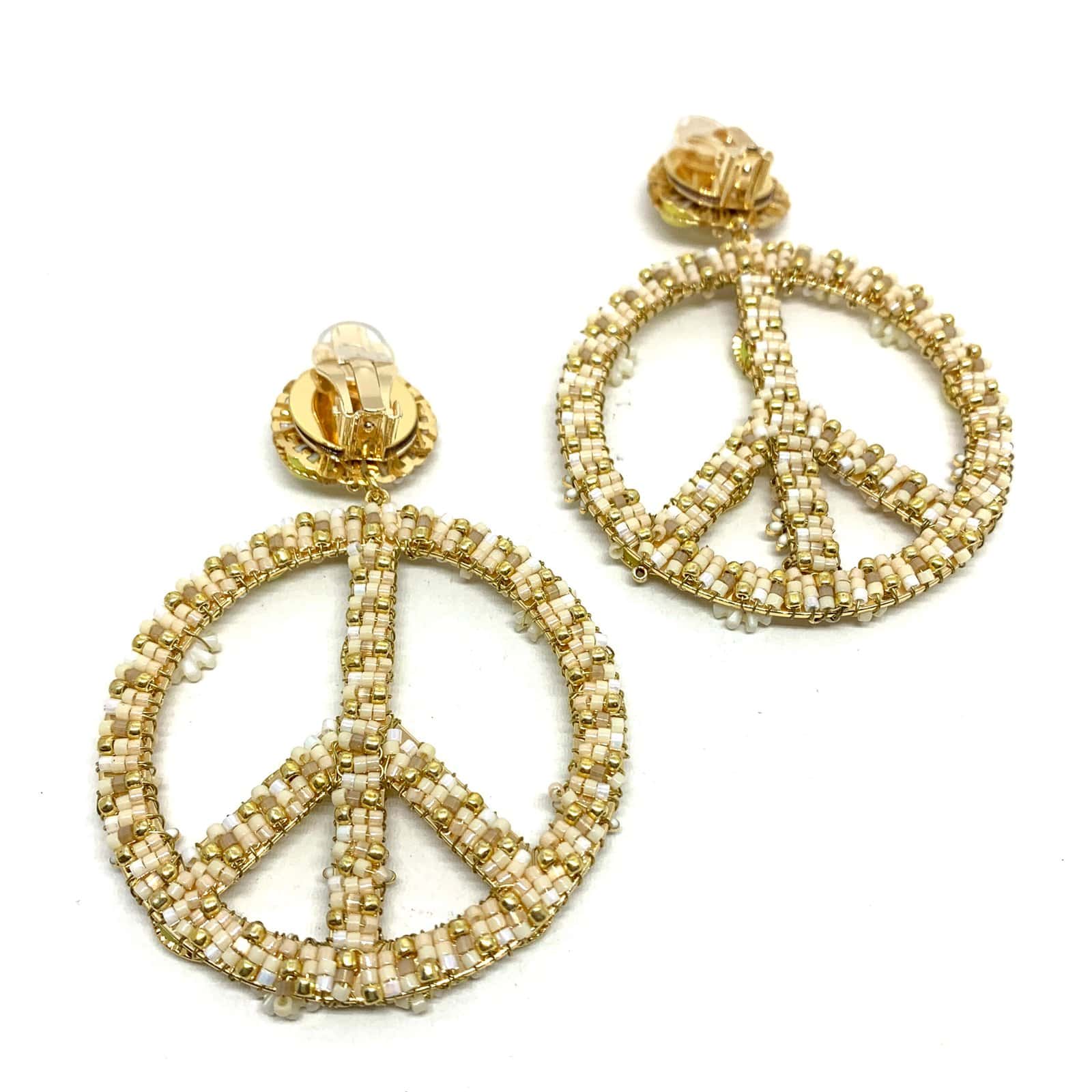 Hypnochic Boucles doreilles Peace Flower créoles multicolores
