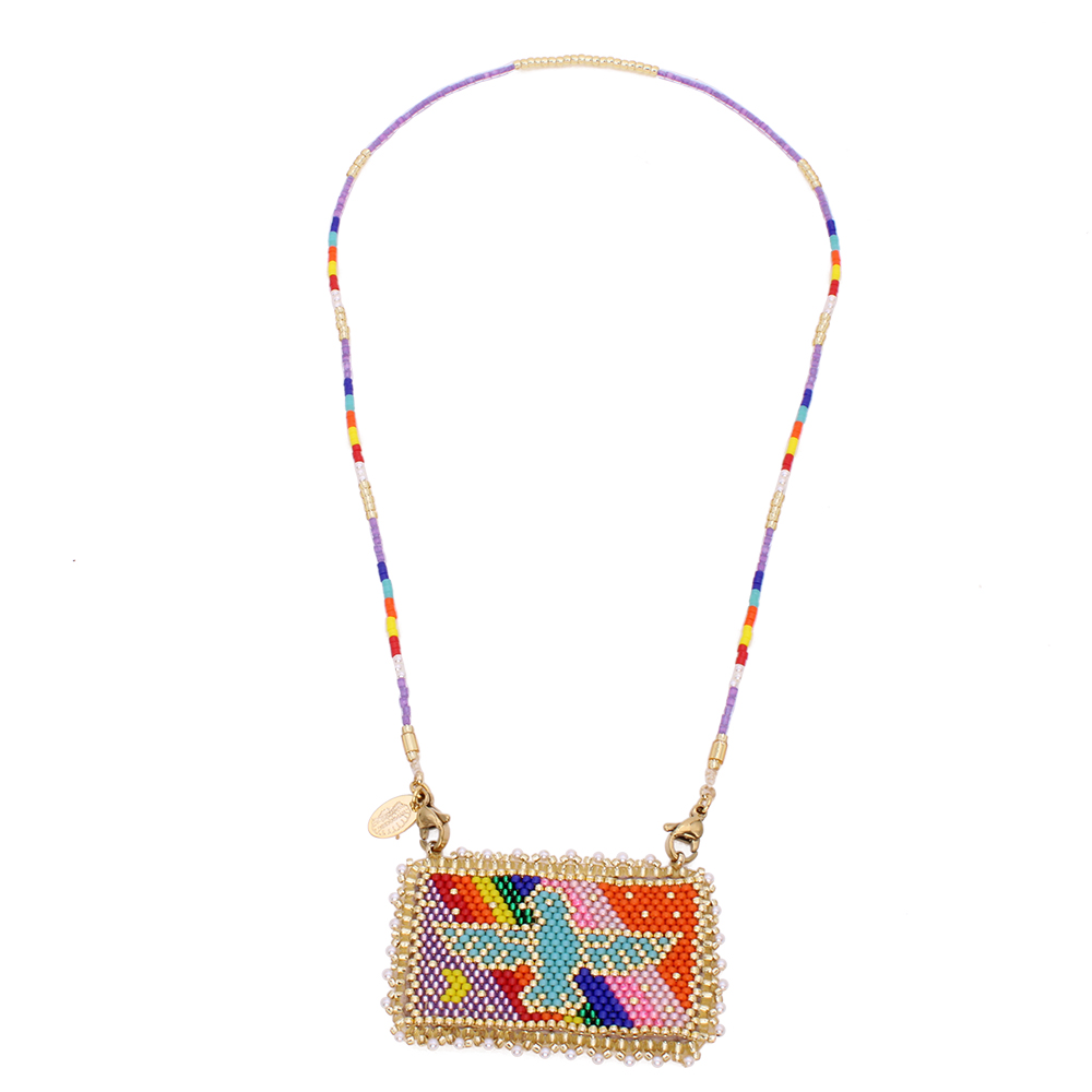 Hypnochic Colliers Bird Miyuki collier perles oiseau