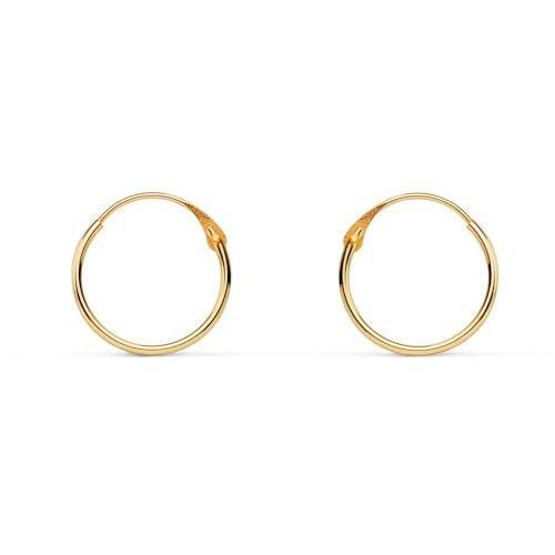 L'Atelier d'Azur Créoles Torsadées Or 18 Carats Boucles 1,2 cm